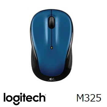 羅技 無線滑鼠M325-藍(910-002389)