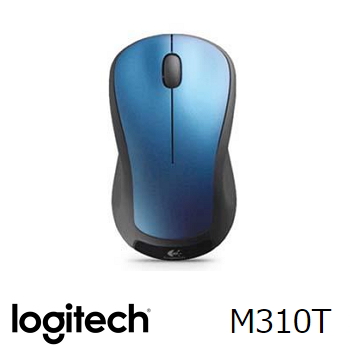 羅技 無線滑鼠 M310t-藍(910-003991)
