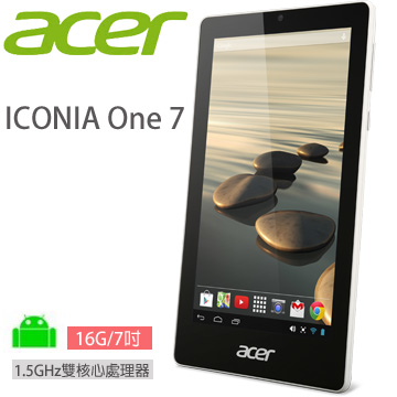 ACER ICONIA One 7 16G-WIFI 平板電腦 (白)(TD070VA1)