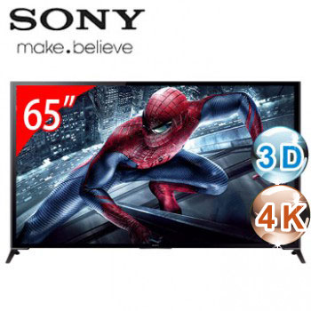 SONY 65型3D 4K智慧型連網電視 KD-65X9500B(KD-65X9500B)