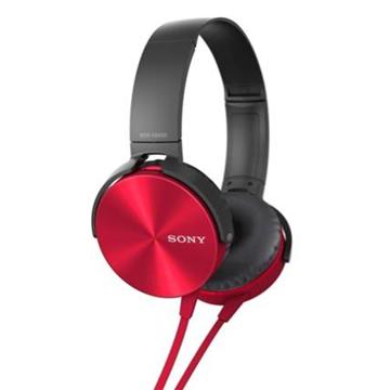 SONY MDR-XB450AP 重低音耳罩式耳機(紅)(MDRXB450APR)